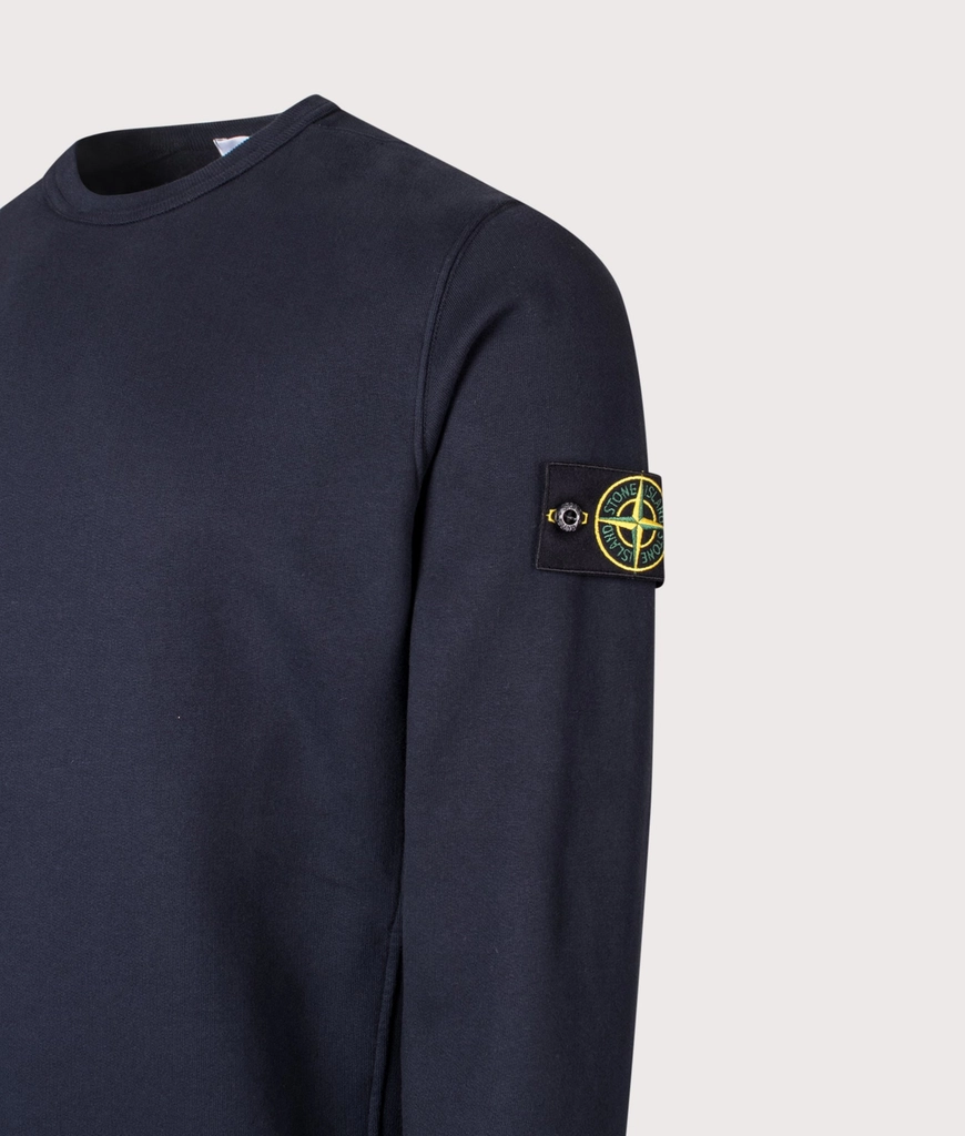 Stone Island Mens Brushed Organic Cotton Sweatshirt